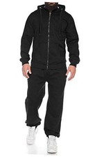 Sweatsuits for Men 2 Piece tracksuit Sets Full Zip Hoodie X-Large Black