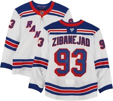 Mika Zibanejad New York Rangers Autographed Game-Used #93 White Set