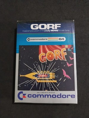 GORF BALLY MIDWAY COMMODORE 64 C64 Cartridge USA Version Neu Selten