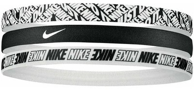 Satz Nike Stirnbänder im 3er Pack Schwarz Schwarz Schwarz Schwarz