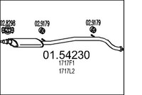 Mts MittelschalldäMpfer SchalldäMpfer FüR Peugeot 406 Break 8E/F 8B 8C 01.54230
