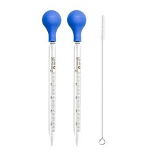 ccHuDE 2 Pcs 10ml Glass Pipette Droppers Liquid Transfer Eye Droppers Large E...