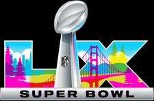 Super Bowl LX 60, Vinyl Die Cut Sticker