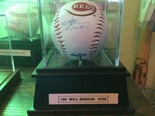 Autographed Will Benson, basball, Cincinnati Reds