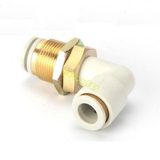 SMC KQ2LE04-00 Bulkhead Union Elbow,90 Deg,4Mm,Tube New