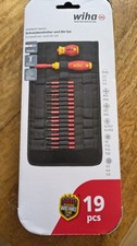 Wiha  19 Pc SlimVario Standard & Stubby Interchangeable VDE Screwdriver Set