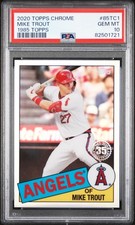 PSA 10 2020 Topps Chrome 1985 Topps #85TC1 Mike Trout Refactor