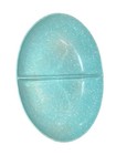 VINTAGE AQUA BLUE SPECKLED CONFETTI DIVIDED SERVING MELMAC OVAL BOWL DISH — photo 1