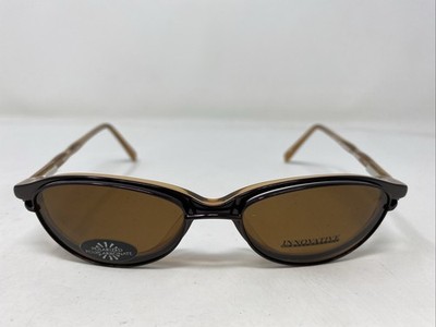 Innovative IMF378 Satin Bronze 49-17-140 Eyeglasses Frame w/ Clip-on BU15