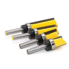 Flush trim router bit with ball bearing at the bottom, shank diameter 8mm, made
