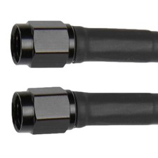 12 Inch Black Braided Stainless Steel An Hose Assembly 3 An Fittings Auto Acc...
