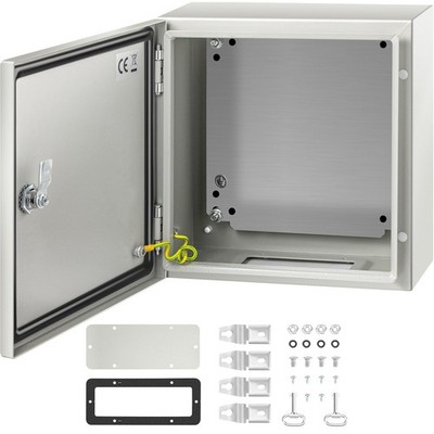 Galvanized Mounting Base Included 12x12x6in Steel Box IP66 Fit