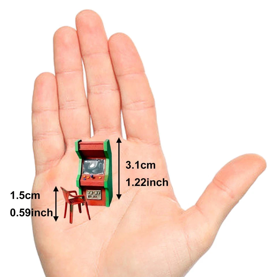 Miniatur-Spielautomatenmodell im Maßstab 1:64 für Zubehör, Feengarten, - Bild 4 von 4