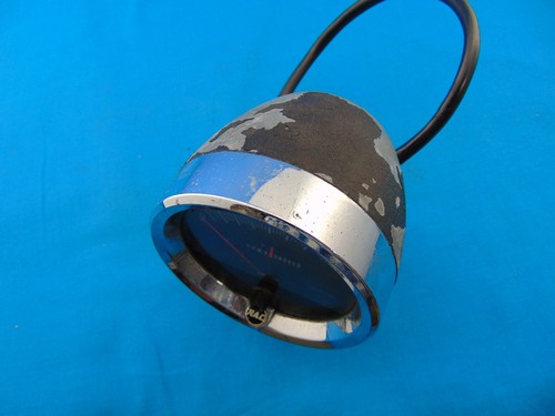 Vintage RAC 8K Tachometer Used Untested Made in USA 3 1/8" Metal Housing Patina - Picture 23 of 24