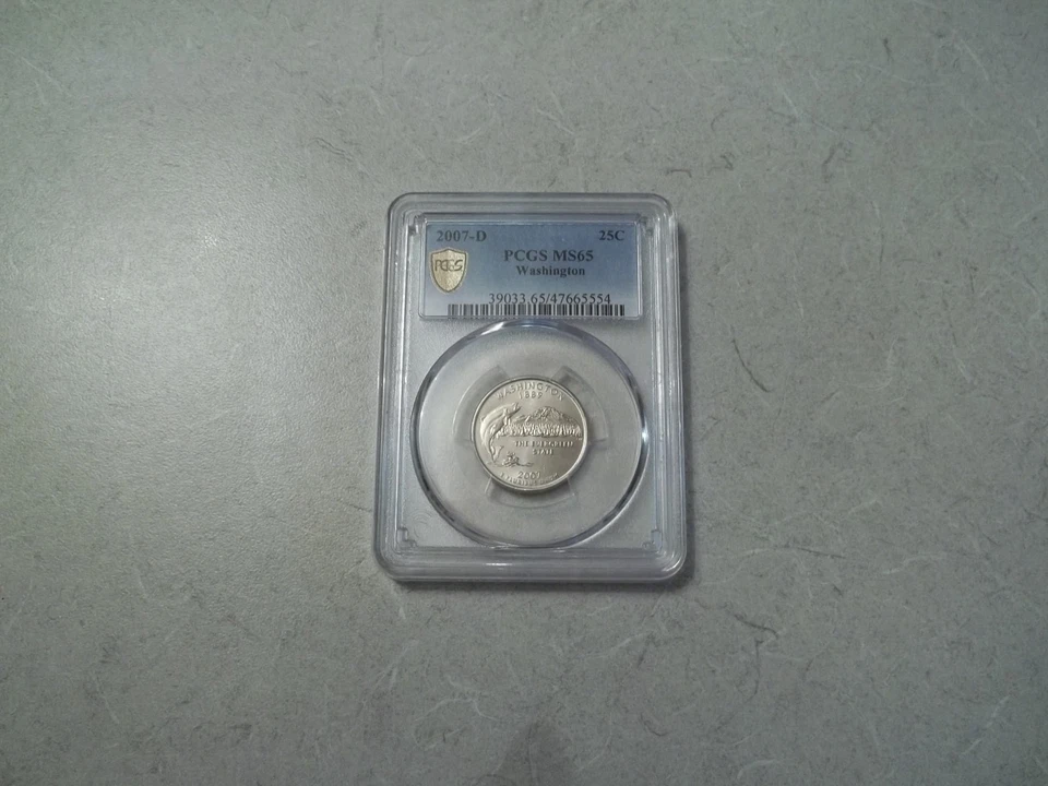 2007 d Washington State Twenty-Five Cent Graded Coin - Image 3 of 4