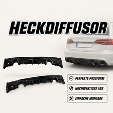 Sportdiffusor Hinten Duplex Schwarz Glanz f�r BMW 2er F22 F23 Heckdiffusor