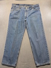 Vintage Levi's 550 Relaxed Fit Tapered Jeans Men 46x30 Made in USA Blue Denim