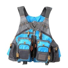 Multifunctional Kayak Life Jackets for Adults - Fishing, Multi Pocket Sky blue