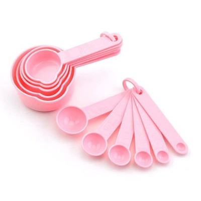 Plastic Measuring Cups and Spoons Set of 11, Kitchen Measuring Cups and Spoon...