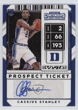 2020 Panini Contenders Draft Picks Prospect Ticket Cassius Stanley #99 Auto 6fs