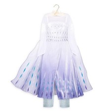 NWT Disney Store Frozen 2 Snow Queen Elsa Deluxe Costume Girls Size 9/10
