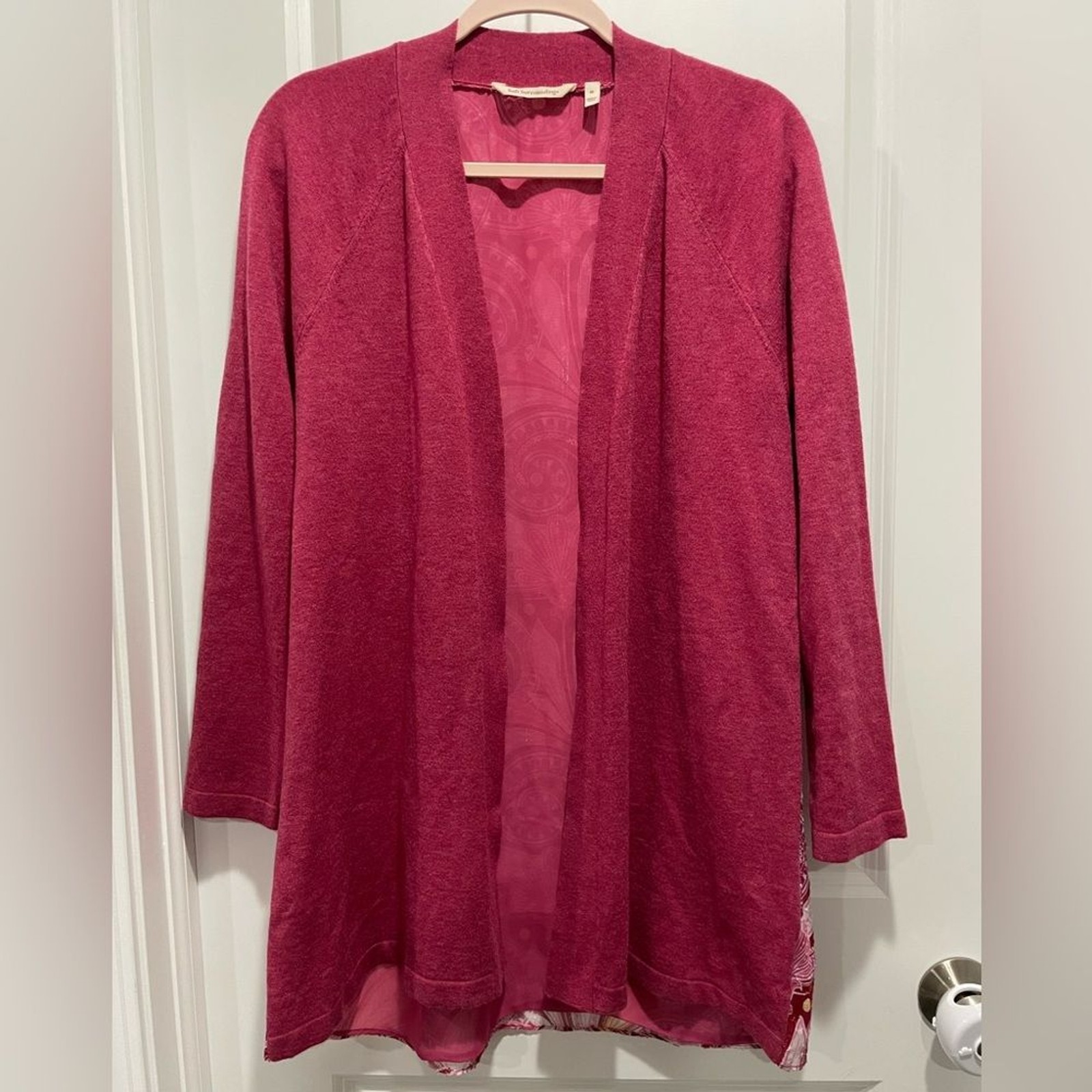 Soft Surroundings Pattern Back Maroon Burgundy Pa… - image 4