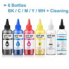 600ML DTF Ink Direct to Transfer Film Ink For Epson DX5 DX7 5113 1390 P400 F2000