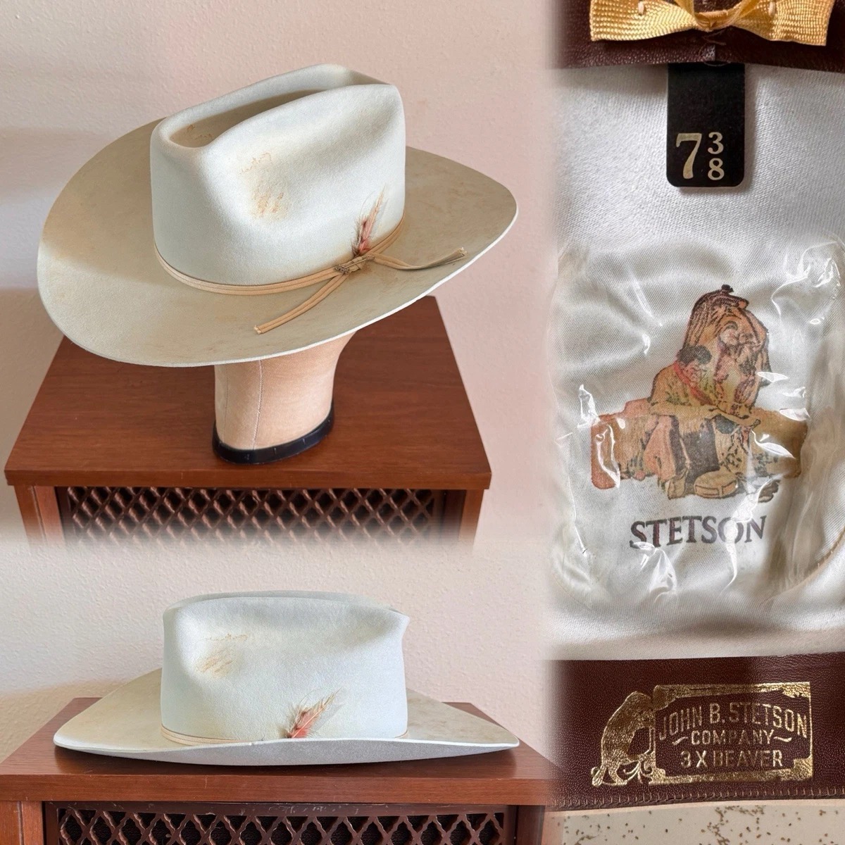 Stetson Beaver Cowboy Vintage Hats for Men for sale | eBay