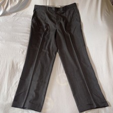 Vintage Countess Mara Super 100’s Luxury Wool Men’s Gray Slacks 36R Made In USA