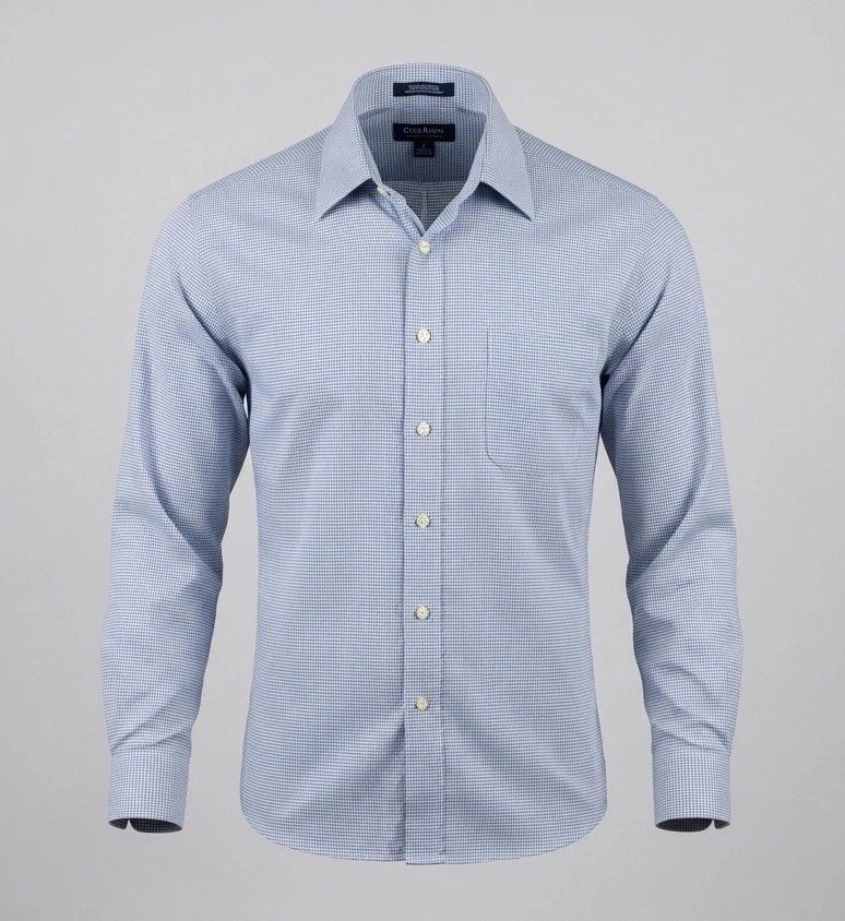 guy laroche dress shirts Guy Laroche Paris Prestige Line Dress Shirt Mens 16 34 Light Blue Floral  Casual