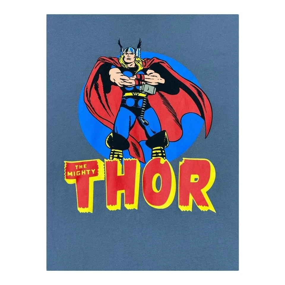 Camisa Marvel Thor Juvenil XXL Azul GAP Niños Manga Corta Gráfico Camiseta Superhéroe Foto 2 de 4
