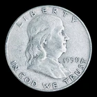 1950 Franklin Silver Half Dollar