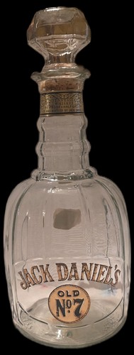Jack Daniel's Whisky Decanter Bottle with Stopper - Glass