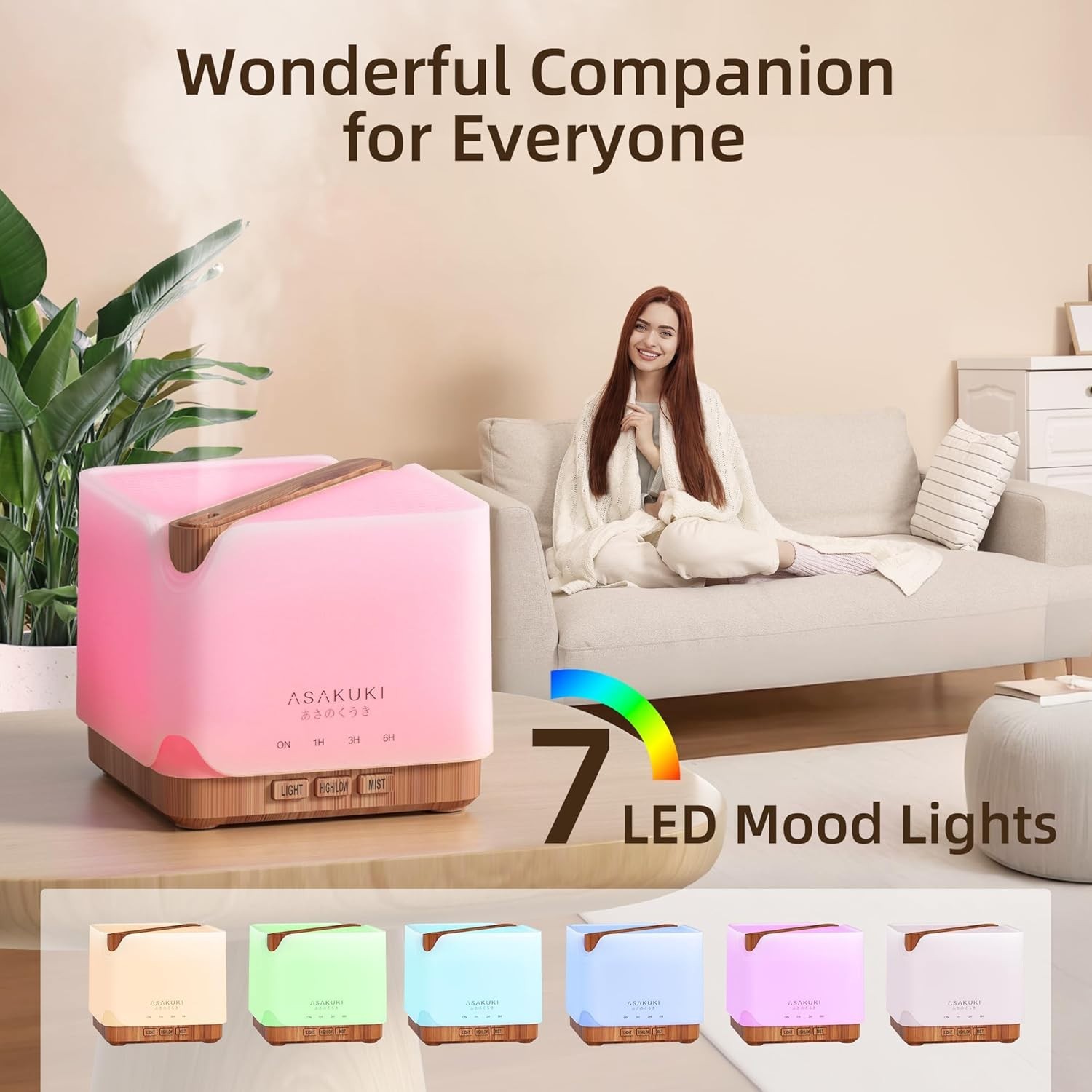 700ml  Essential Oil Diffuser - 5-in-1 Aromatherapy thumbnail 9
