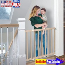 Extra Wide Pet Dog Baby Safety Gate 28"-42" Walk Through Door Indoor Fence US