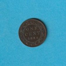 1884 CANADA LARGE CENT VICTORIA QUEEN