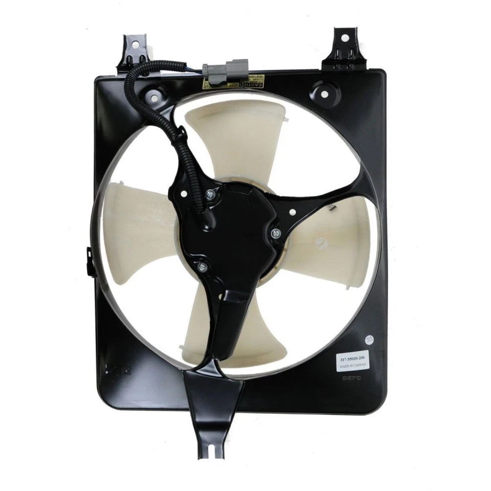 Conjunto de ventilador de refrigeración condensador de aire acondicionado izquierdo lado del conductor para Honda Accord 1998-2002 Foto 3 de 3