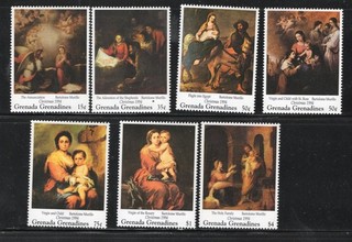 GRENADA GRENADINES #1701 1707 1994 CHRISTMAS MINT VF NH O.G
