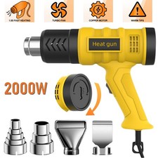 2000W Heat Gun Electric Hot Air Gun Stepless Temperature Heater 4 Nozzles Tool