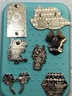 Disney 7-Pin Trading Pack w/Pin Board & 2 Wave A Pins “CHESHIRE CAT” Trash Can — photo 8