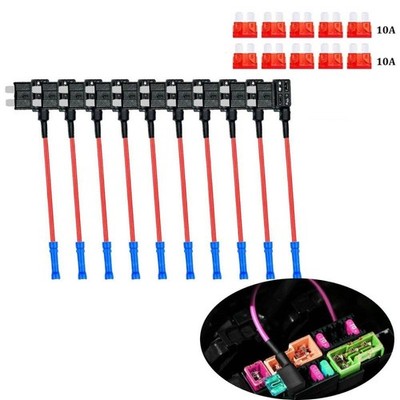 Add-A-Circuit Sicherungshalter TAP 10A Standard ATO ATC Klinge Zubehör