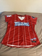 Miami Marlins City Connect Womens Baseball Jersey Size XL Sugar Kings Nike
