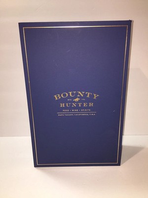 Bounty Hunter Blue Tall Wine Storage EMPTY Display Case Gift BOX ONLY Vintage