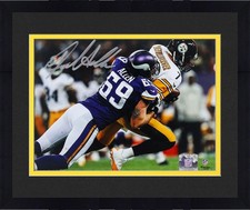 Framed Jared Allen Vikings Autographed 8