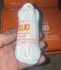 2026 Thirtytwo Snowboard Boot Laces Polyester 87 White Round Soft OEM genuine