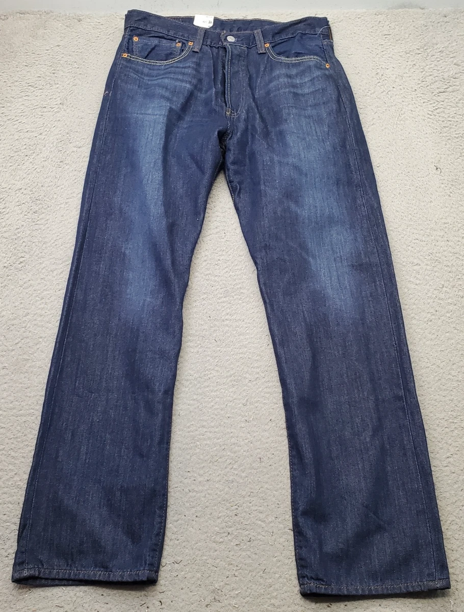 Jean Droit Levi's 501 Homme Taille W33 L32 - Délavé Lightwash, Usé/distressed, Style Streetwear