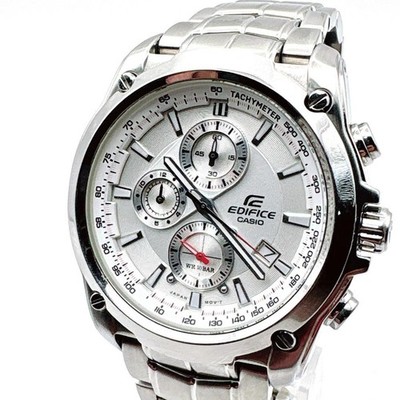 Casio EF524DJ Edifice Chronograph Wristwatch Mens Stainless Steel Timepiece