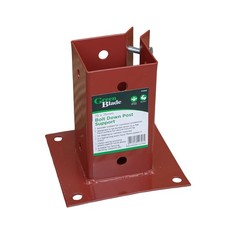 75mm x 75mm (3" x 3") Metal Garden Fence Post Holder & Spike