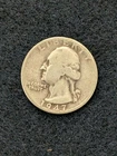 1947 D Wasington Silver Quarter 25c Fine