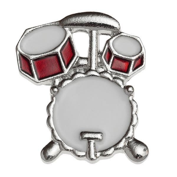 Drum Kit Pin Badge - Music Gift - Gift for Drummers - Music Lapel Pin